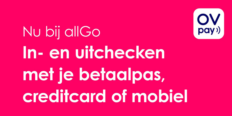 NIEUW: in- en uitchecken met je betaalpas
