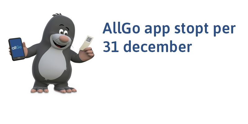 AllGo app stopt per 31 december