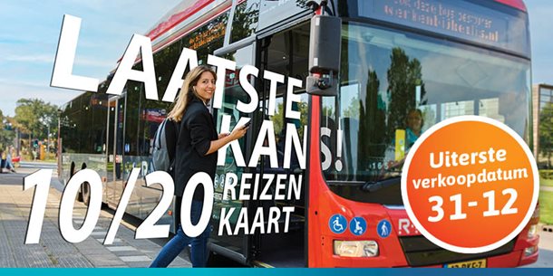 Laatste kans 10/20 reizenkaart